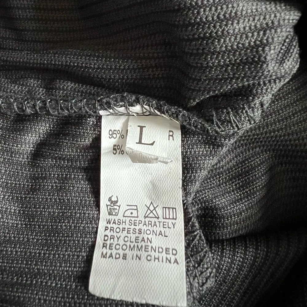 NWOT Charcoal Faux Corduroy Crewneck Pullover Sweater & Joggers Matching Set - Picture 7 of 7